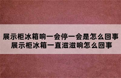 展示柜冰箱响一会停一会是怎么回事 展示柜冰箱一直滋滋响怎么回事